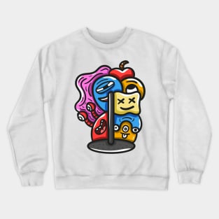 Alien Monster Doodle Crewneck Sweatshirt